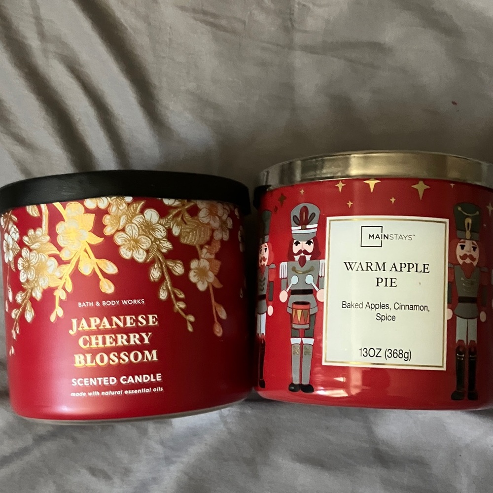 Japanese Cherry Blossom and Warm Apple Pie Candles